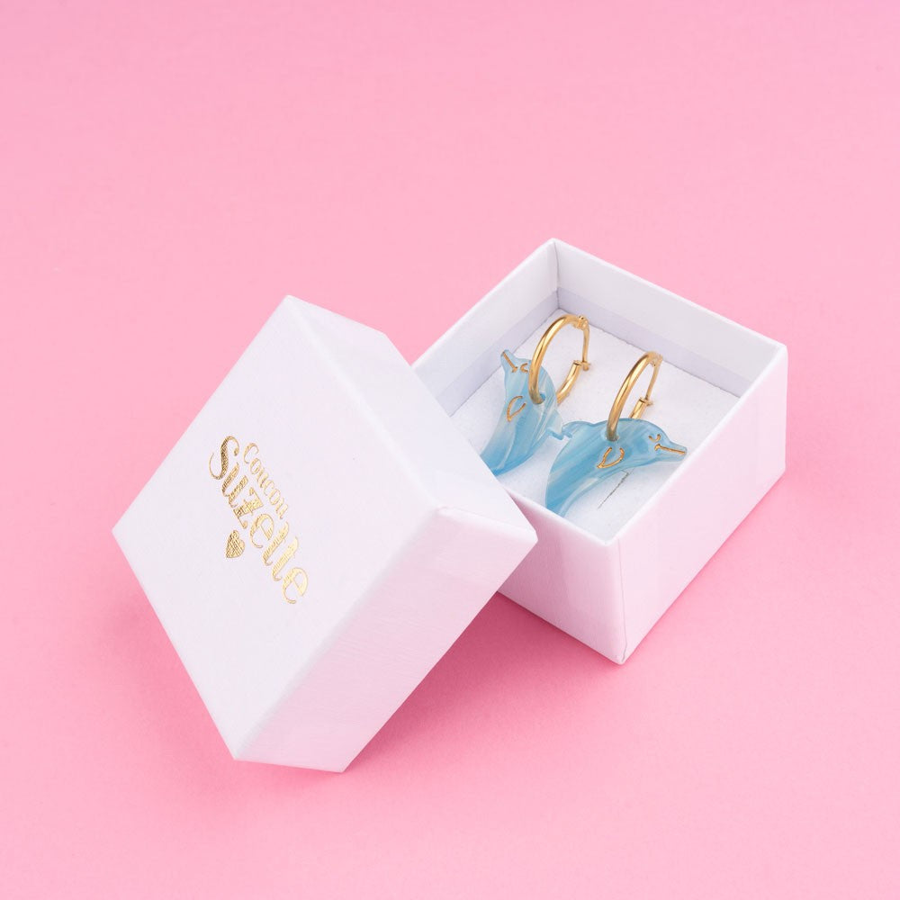 Blue Dolphin Earrings – Coucou Suzette