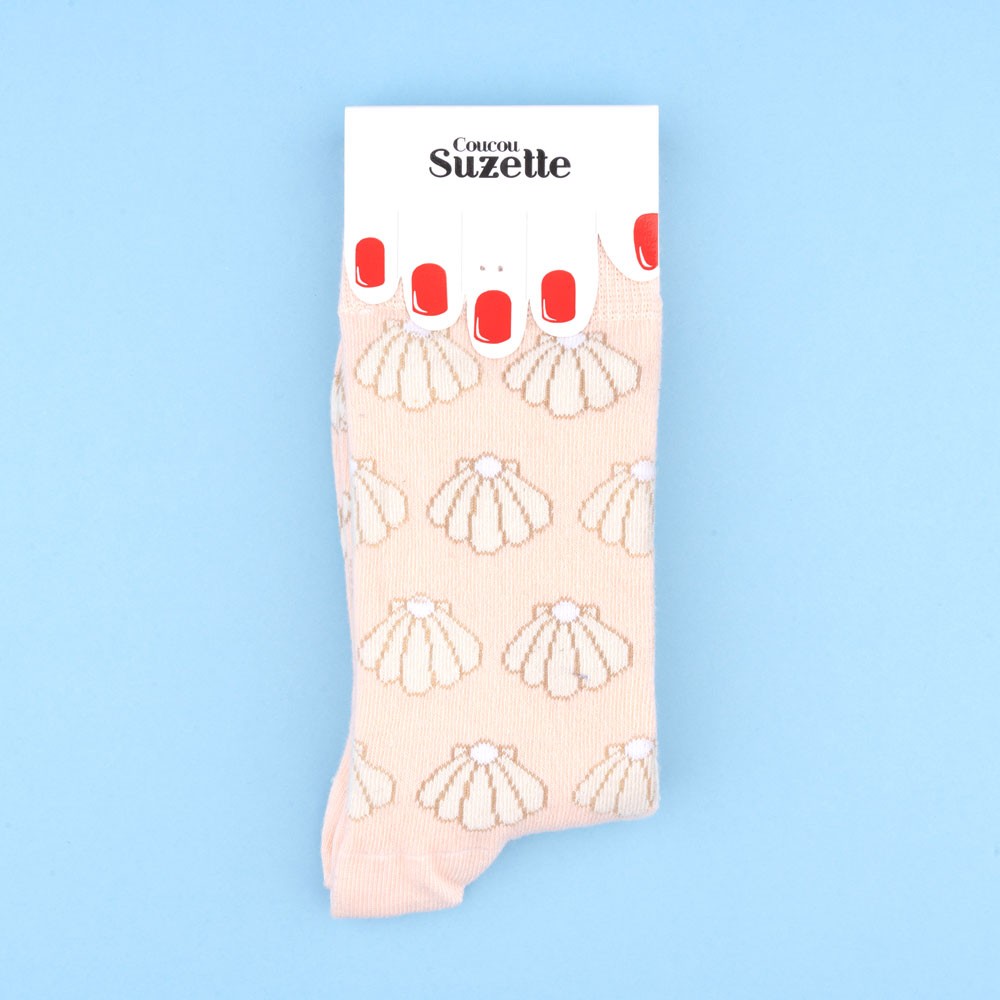 Chaussettes Coquille Saint Jacques - Coucou Suzette