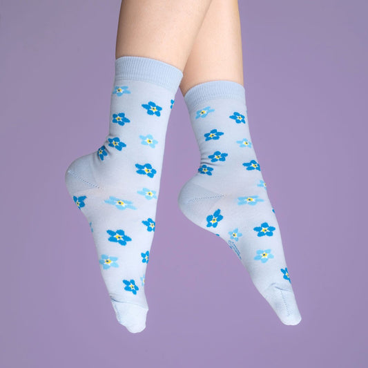 Forget Me Not Socks